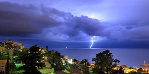 Orage en mer