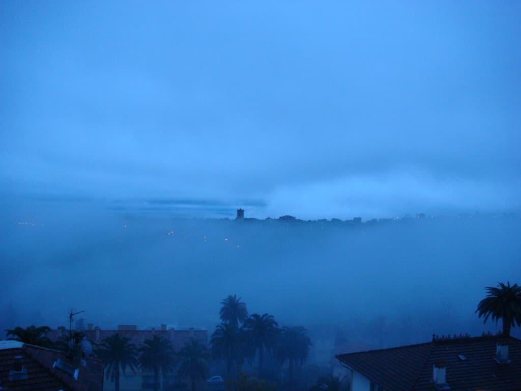Brume sur Vence