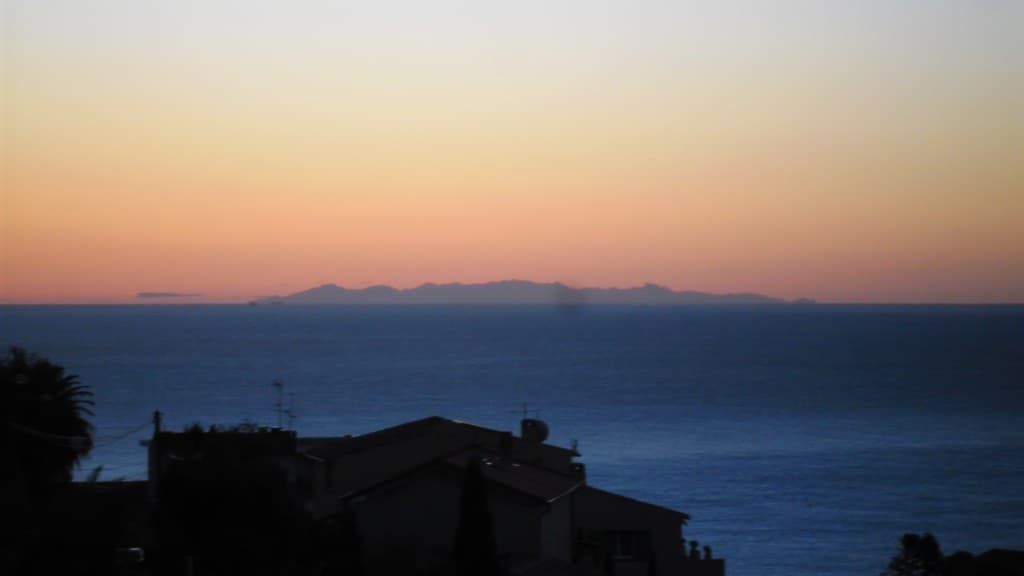 Corse vue de Nice Ventabrun  7h30