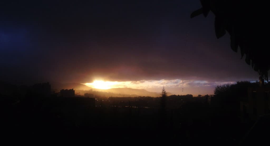 Deluge et soleil