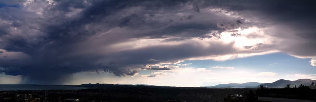 Orage du 15 Août 2015 - Les collines de Nice