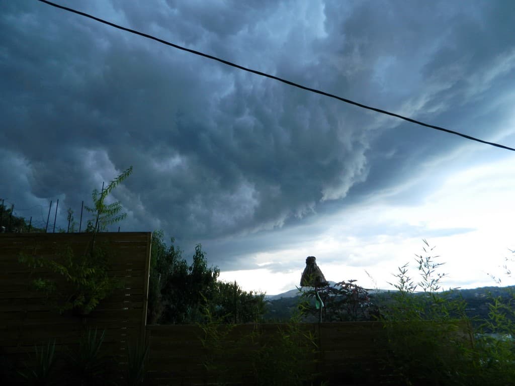Orage sur la Gaude