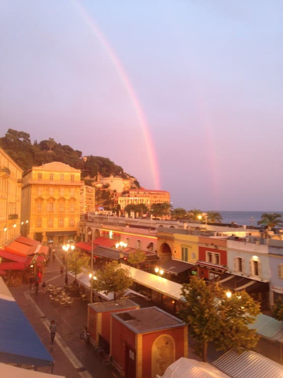 Rainbow over Cours Saleya