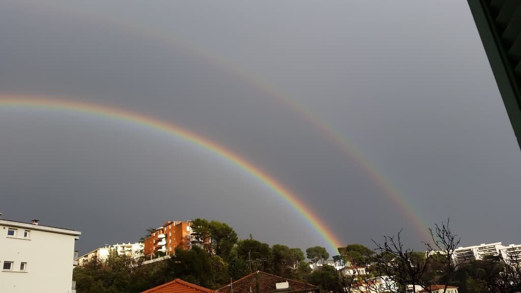 Double arc en ciel nice nord 2