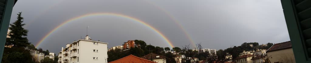 Double arc en ciel nice nord