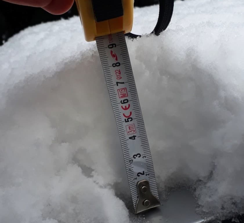 9 cm de neige au Cannet