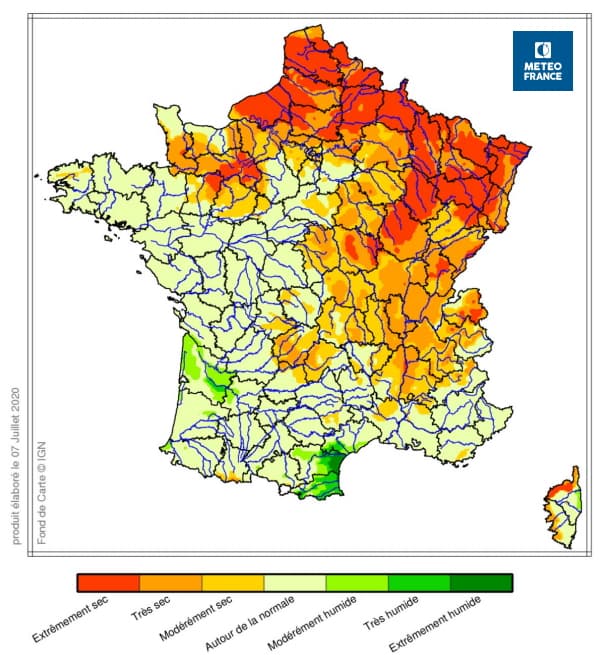 Image d'illustration pour Point complet sur le risque de sécheresse pour la suite de l'été