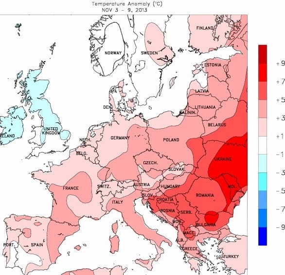 Image d'illustration pour Bilan météo hebdomadaire en France et en Europe