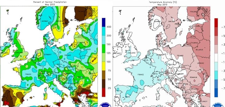 Image d'illustration pour Bilan météo de juin 2013 en France et en Europe