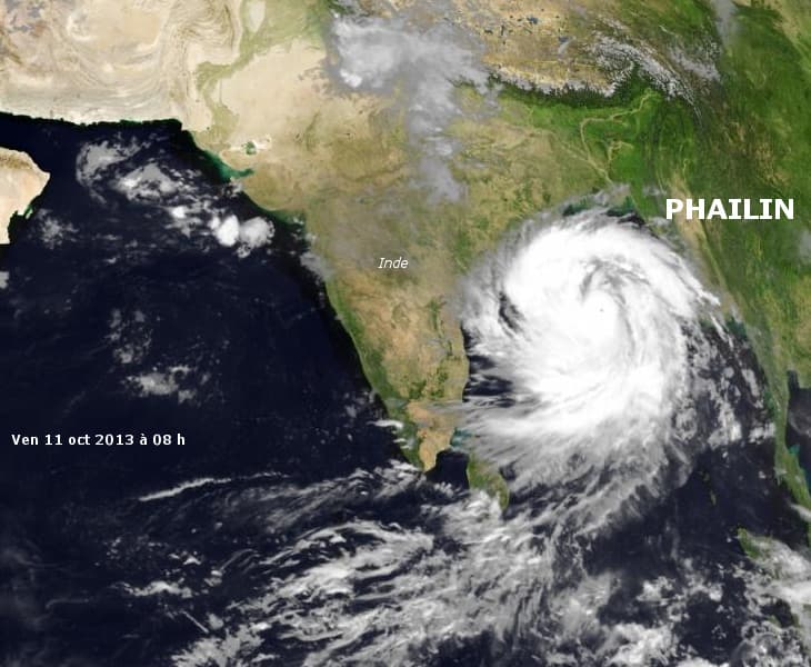 Image d'illustration pour Cyclone très intense Phailin (Inde)