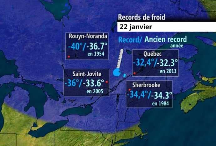 Image d'illustration pour Ecarts de température extrêmes en Amérique du Nord