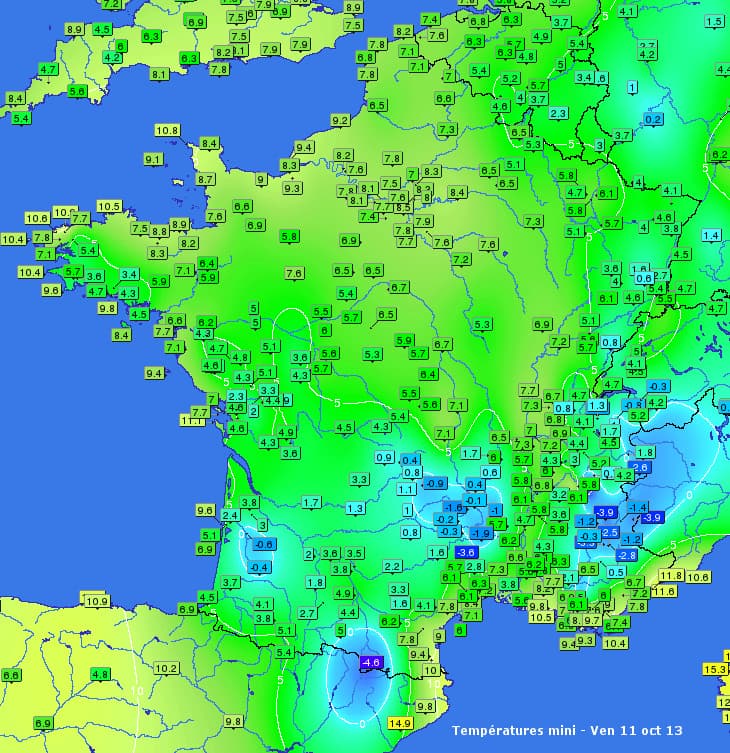 Image d'illustration pour Fraîcheur sur la France - Gelées dans le Sud-Ouest