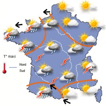 Retour temporaire de la chaleur, notamment sur la moitié Nord