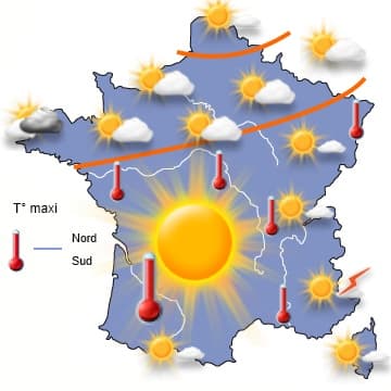 Pic de chaleur entre jeudi et vendredi - retour des orages pour ce week-end