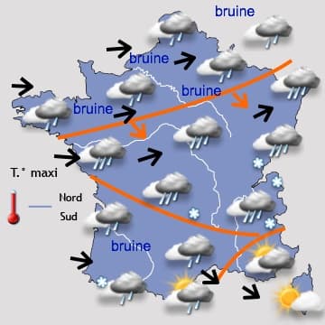 Très perturbé jusqu'à vendredi
