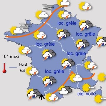 Orageux et lourd puis plus frais et très humide 