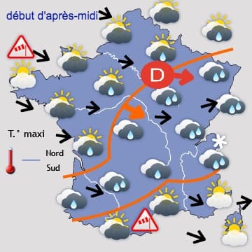 Doux et temporairement plus sec jusqu'à mercredi 