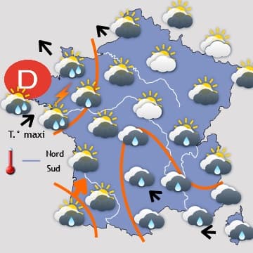 Beaucoup de pluie en vue, mais grande douceur pour samedi