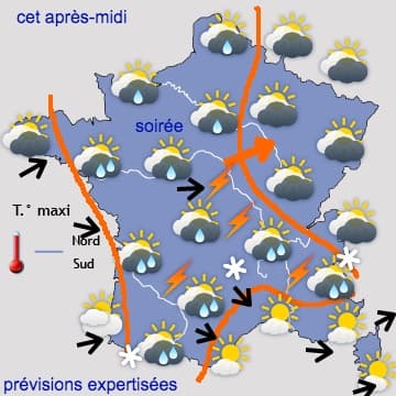 Week-end assez perturbé et frais - plus stable ensuite 