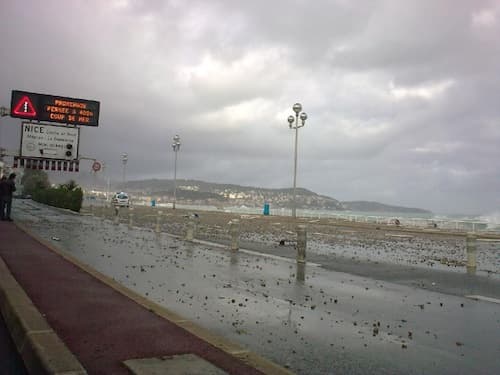 Coup de mer (vagues de 4m)