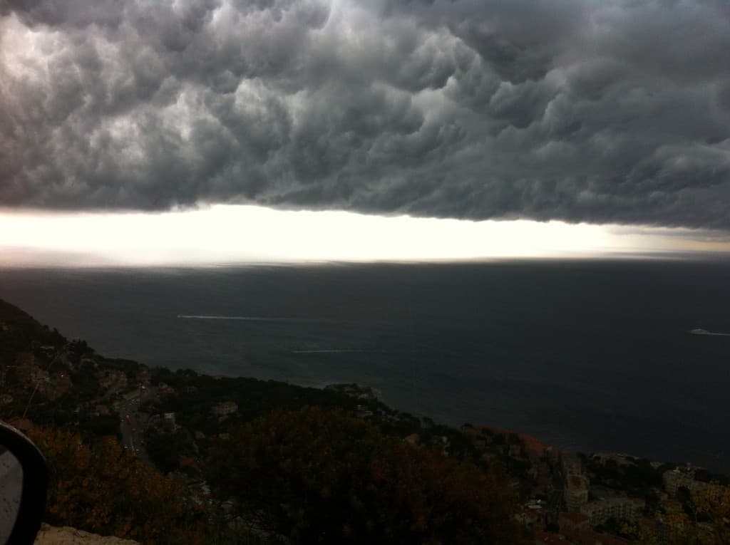Orage au dessus de Cap d'Ail