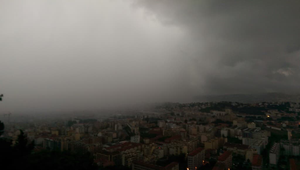 Orage à Nice