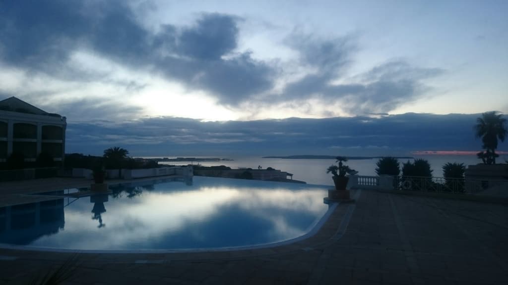 vue des Ã®les de lerins