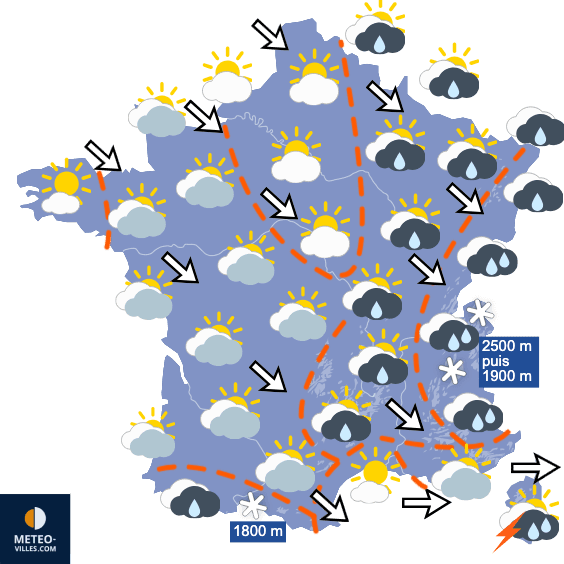 Vers un week-end plus calme mais plus frais