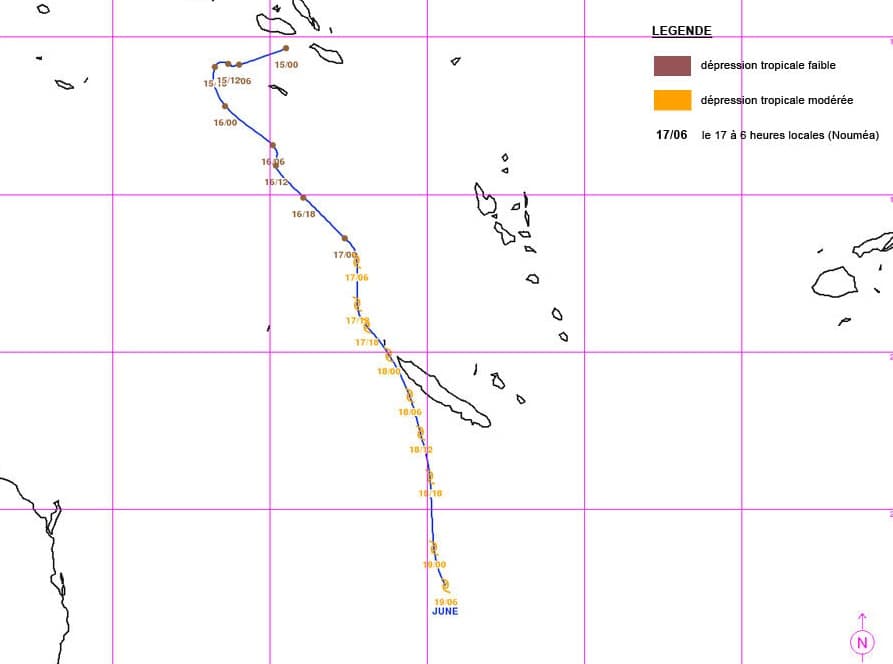 Image d'illustration pour Dépression tropicale June (Nouvelle Calédonie)