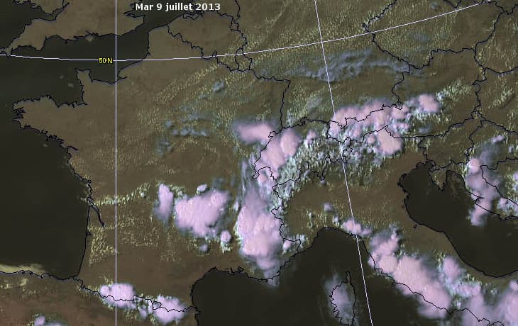 Image d'illustration pour Orages localement violents (Massif Central - Drôme - Ardèche)