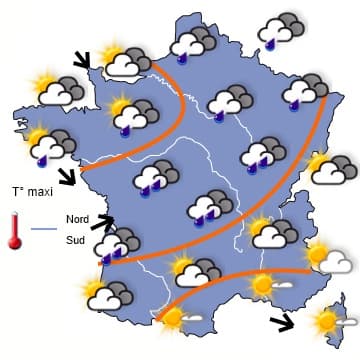 Un temps très perturbé jusqu'en milieu de semaine