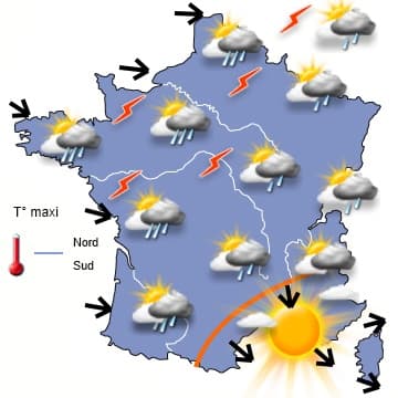 Nette amélioration au sud à partir de samedi; plus limitée au nord