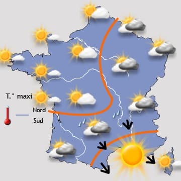Retour d'un temps frais et instable à patrir de mardi