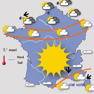 Beau temps jusqu'à vendredi - week-end plus perturbé