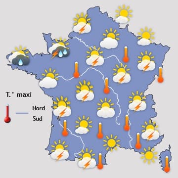 Persistance d'un temps estival au moins jusqu'à la mi-juillet
