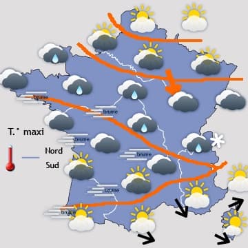 Plus frais mais calme et sec jusqu'en début d'année 2019