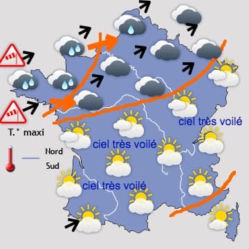 Coup de vent et longue période très agitée